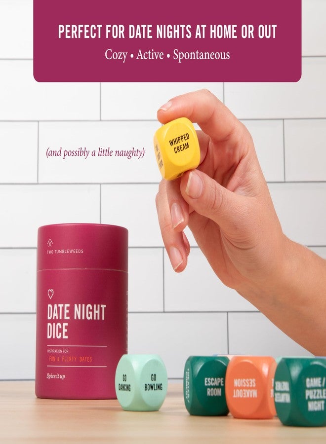 Two Tumbleweeds Date Night Dice by Two Tumbleweeds: Couples Date Idea Generator - Fun Relationship Game for Partners, Romantic Gift for Anniversaries, Valentine’s Day & Relationship Connection - Image 5